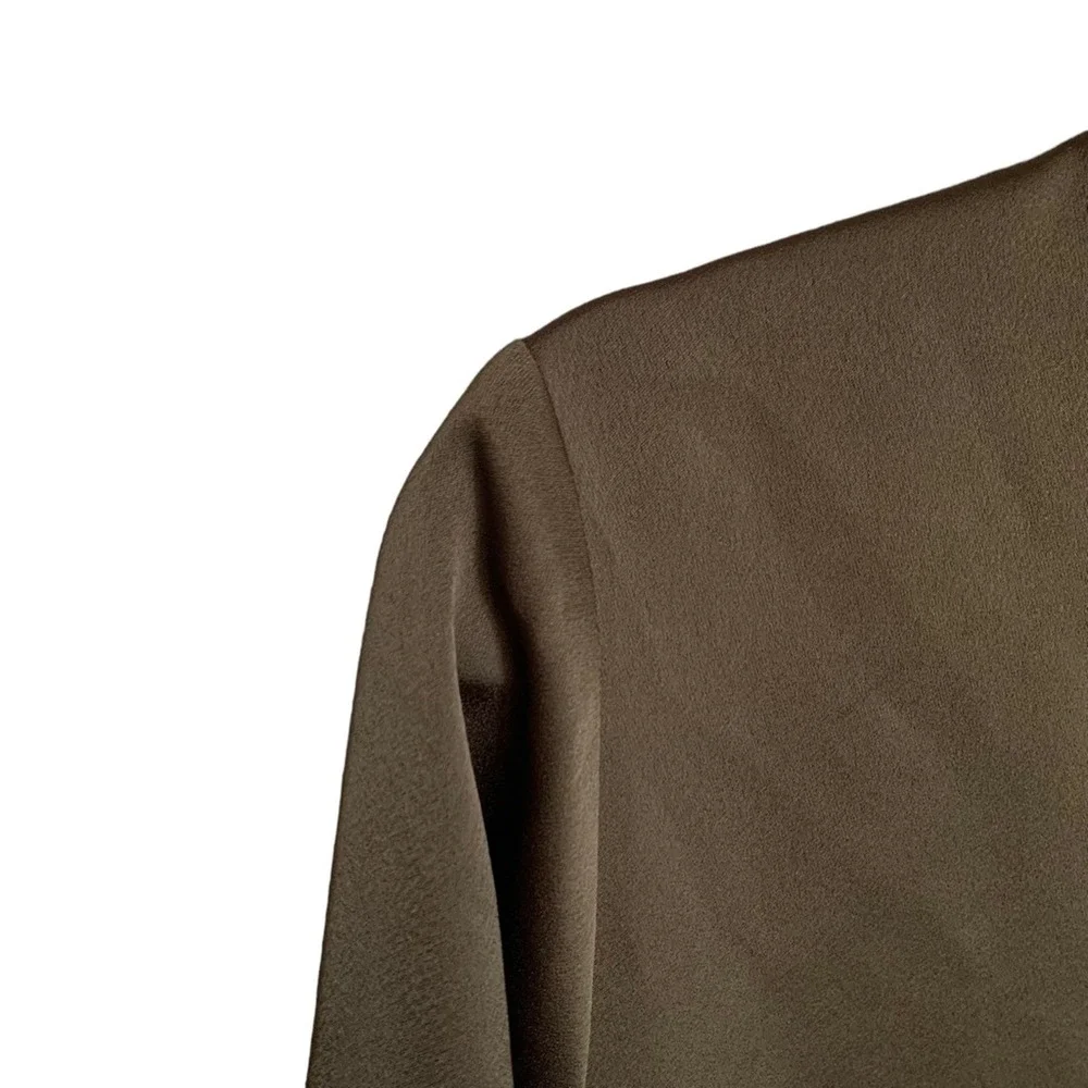 Topshop | Olive green Bomber Jacket zip up long sleeve jacket casual